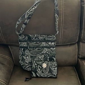 Vera Bradley Messenger Crossbody Bag and matching Wallet
